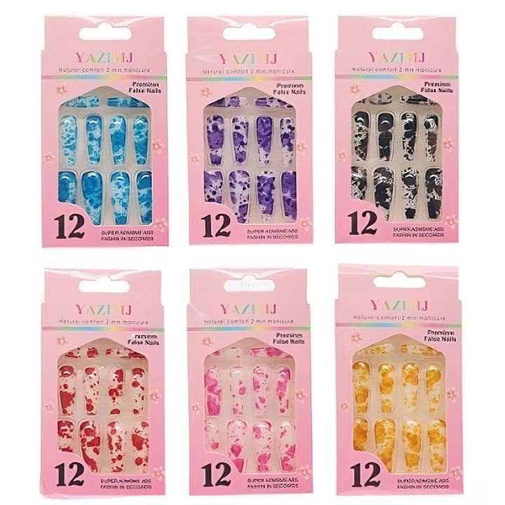Diacly - Wholesale Press-On/Fake Nails - 12pk Pastel Leopard Premium Manicure False Nails