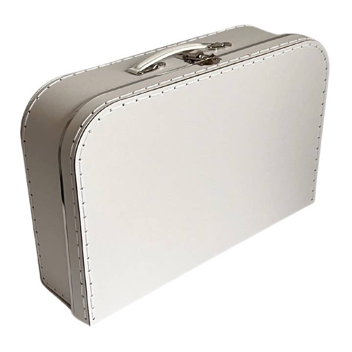 Kinderkoffertjes.nl - Wholesale Luggage - Kids - BASIC WHITE SUITCASE 35 cm
