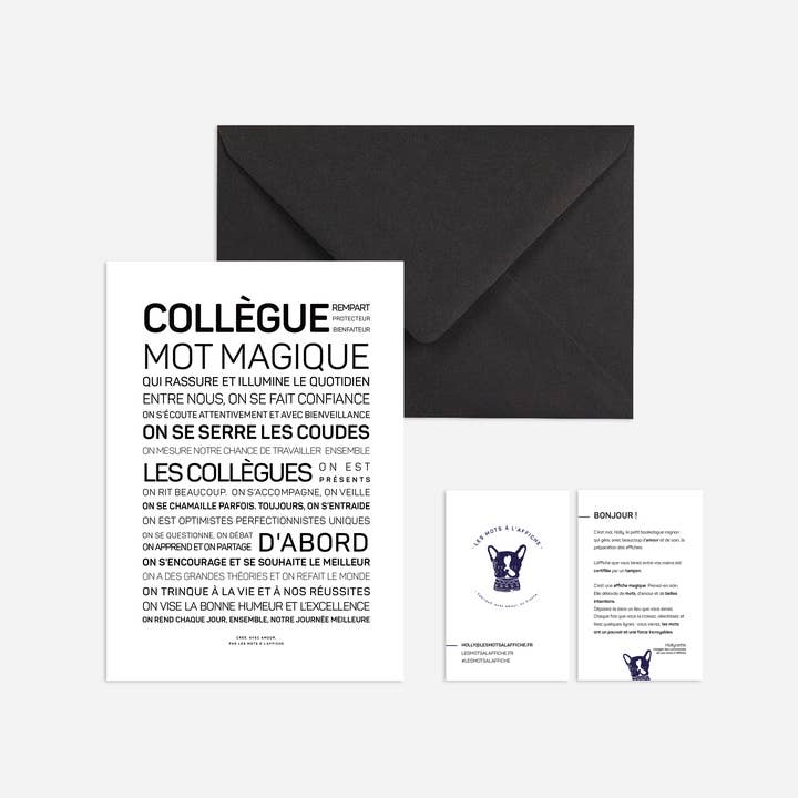 LES MOTS A L'AFFICHE - Wholesale Poster - Colleague poster