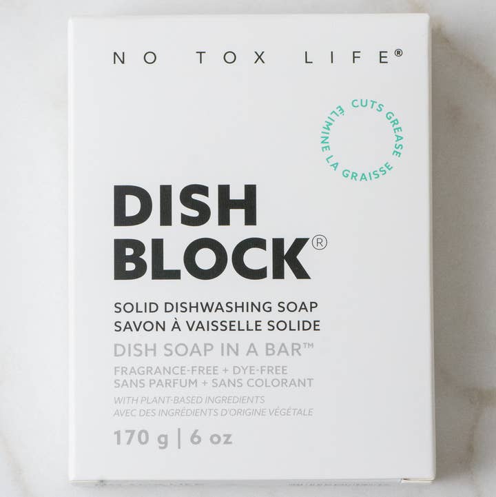 No Tox Life - Wholesale Dish Soap - DISH BLOCK® solid dish soap 6 oz | 170 g - No Tox Life