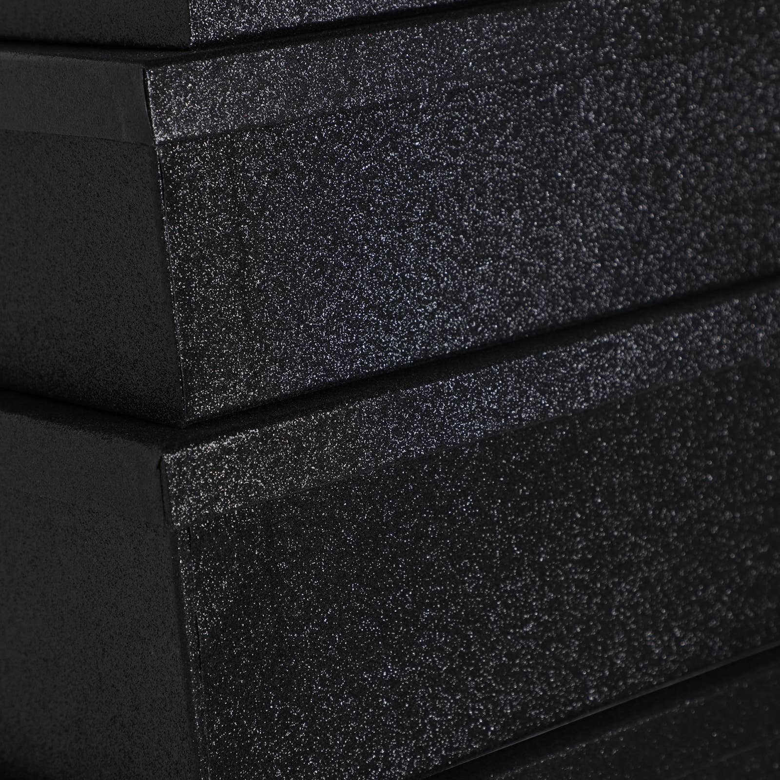 B&B - Wholesale Decorative Box - Box J/10 Glitter Black Cardboard 47X33X23cm3