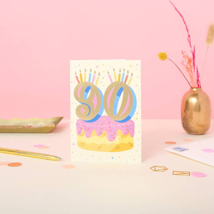 Ricicle Cards - Wholesale Birthday Card - 90th Birthday Card | Greeting Card | Gender Neutral | Age1