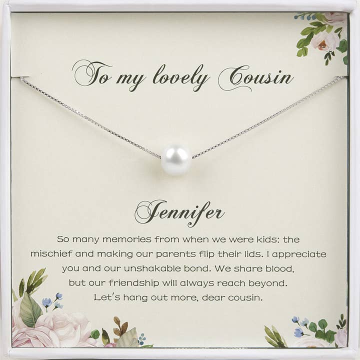 Anavia - Wholesale Beaded/Pearl Necklace - To My Lovely Cousin Pearl Necklace Birthday Gift Jewelry