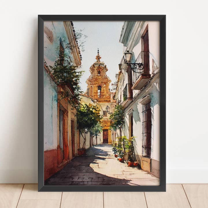 Premium Travel Art - Wholesale Art Print - Cordoba Spain Watercolor Art Cordoba Travel Print Cordoba Spain Artwork Spain Decor Andalusia Wall Art3