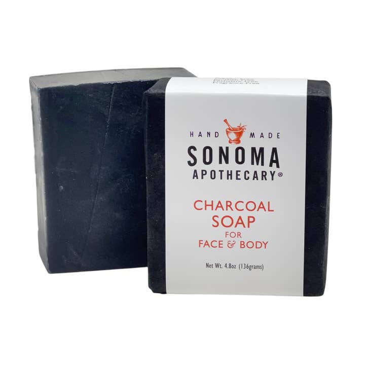 Charcoal Soap, Detoxifying Soap Bar for Face & Body for wholesale by Sonoma Apothecary