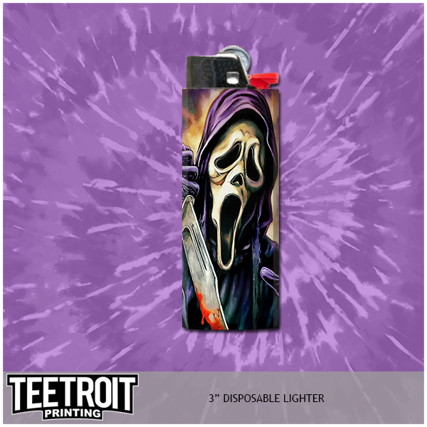 Teetroit Printing LLC – Großhandel Feuerzeug – Horror-Einwegfeuerzeug im 50er-Pack – individuelle Designs wählbar5