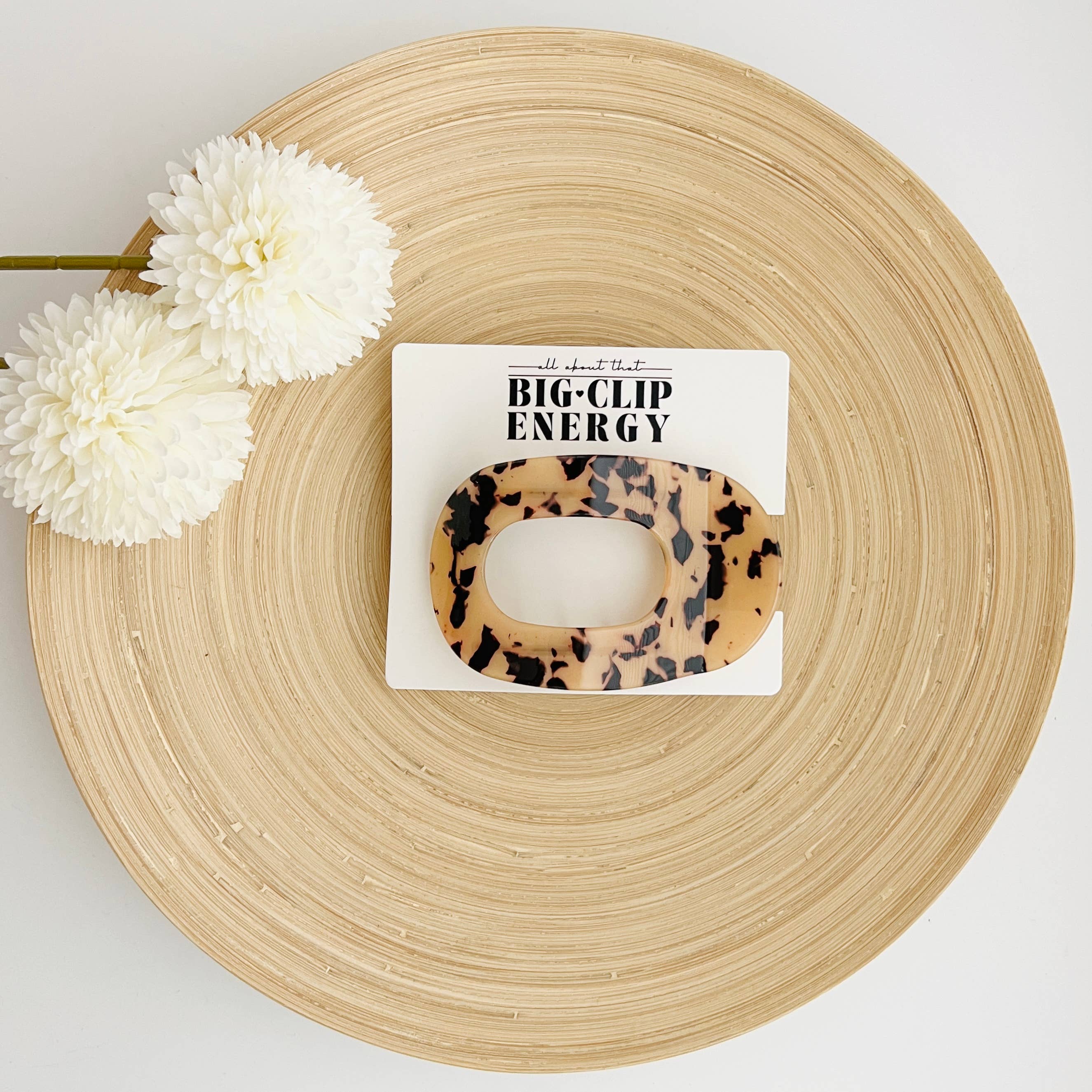 Tiny Gift Society - Wholesale Hair Clip - Women's - Large Flat Claw Clip | Big Clip Energy Funny Flat Hair Claw6