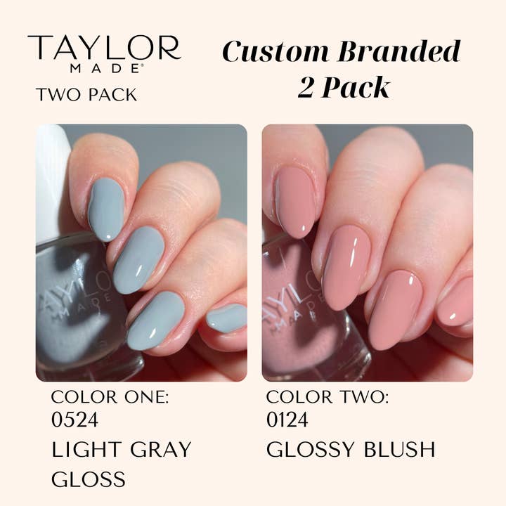Taylor Made Polish - Vendita all'ingrosso Smalto per unghie - Smalto per unghie personalizzato: confezione da 2 a lunga tenuta + vegano + non tossico4