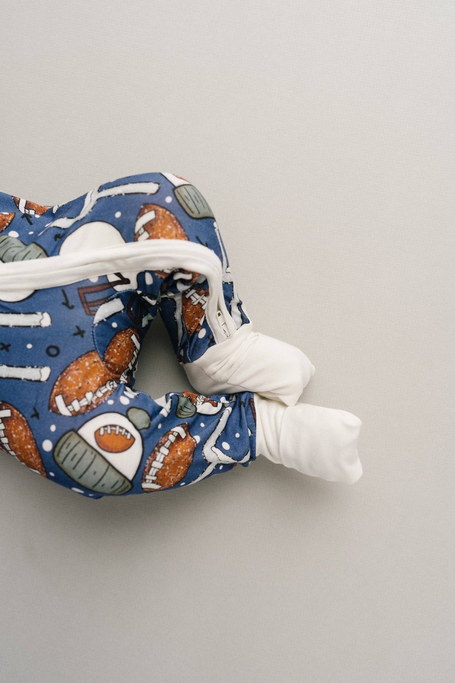 Little One Shop - Wholesale Sleepsuit - Baby - Winter Football Bamboo Sleeper4