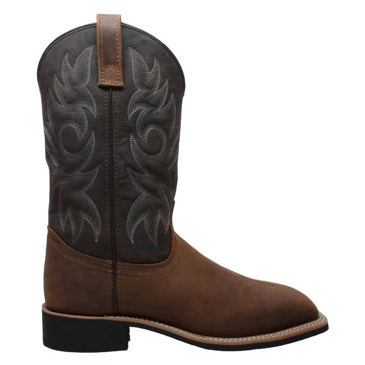 AdTec – Großhandel Cowboystiefel – Herren – Herren Schwarz und Braun Arbeit Western Square Toe3