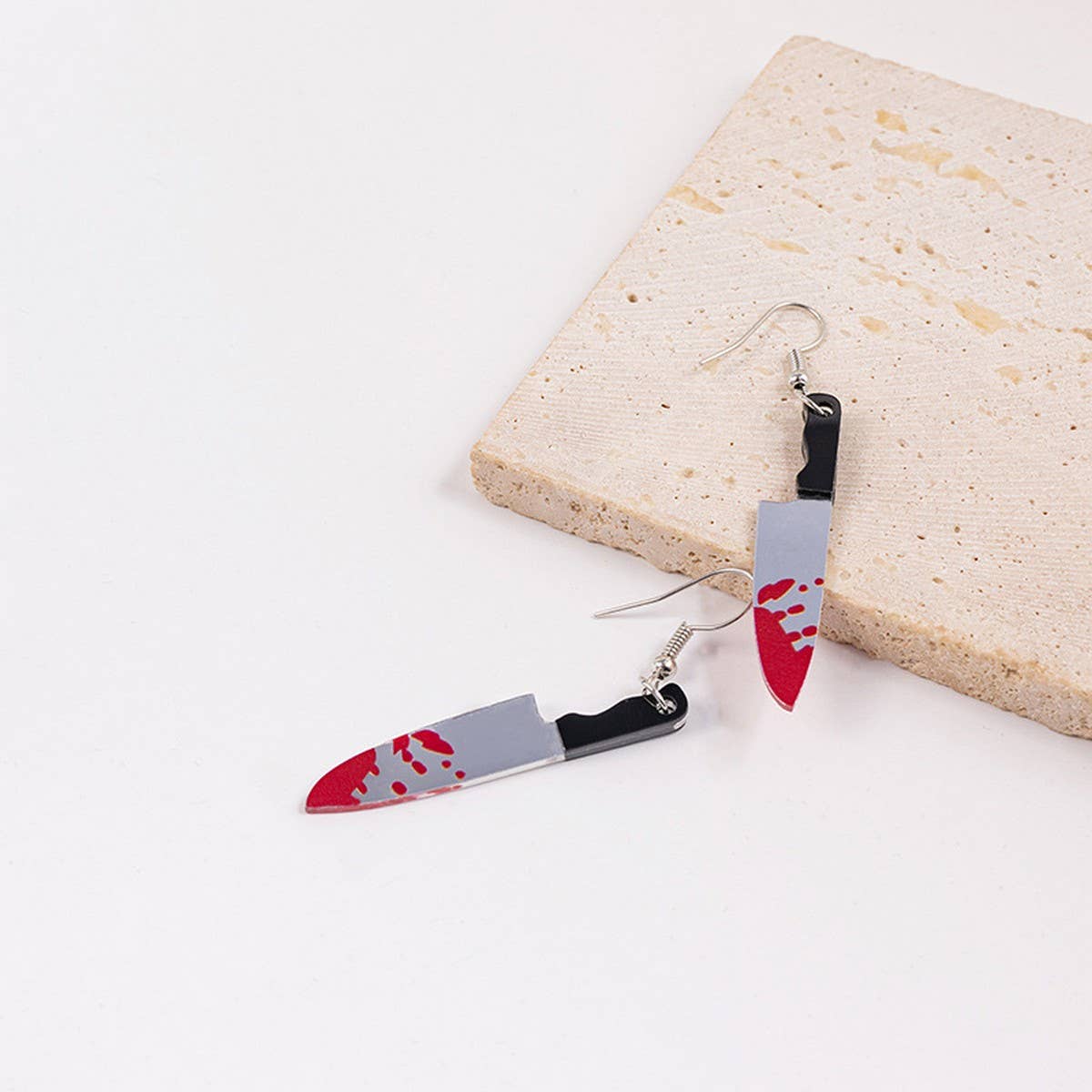 Black DARK HALLOWEEN FUNNY CREATIVE BAT EARRINGS_CWAJE1843 for wholesale on Faire1