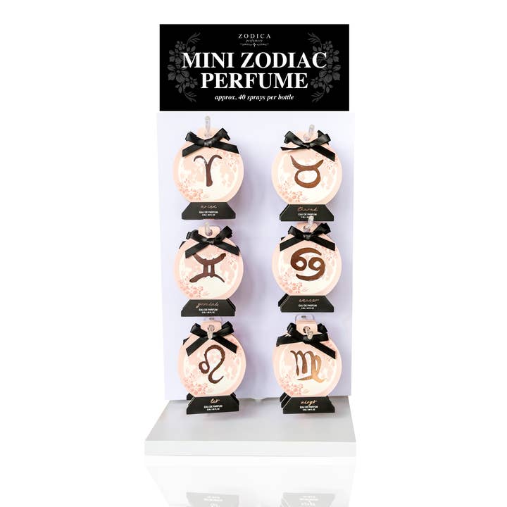 Zodica Perfumery - Wholesale Retailer Display - Beauty & Wellness - Zodiac Perfumette Prepack Display