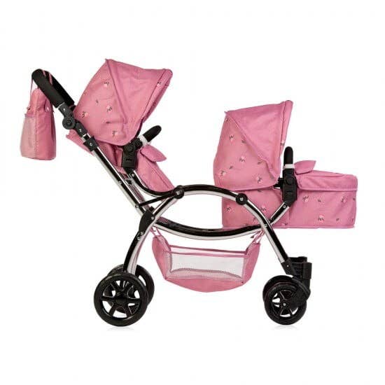 Roma - Wholesale Doll Stroller - Kids - Roma Darcie Twin Dolls Pram - pink6