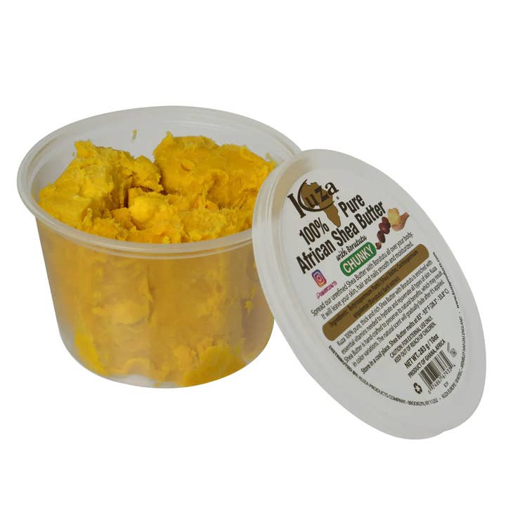 KT Supply - Wholesale Body Balm/Butter - Kuza 100 African Shea Butter W Borututu, Yellow Chunky, 10oz2