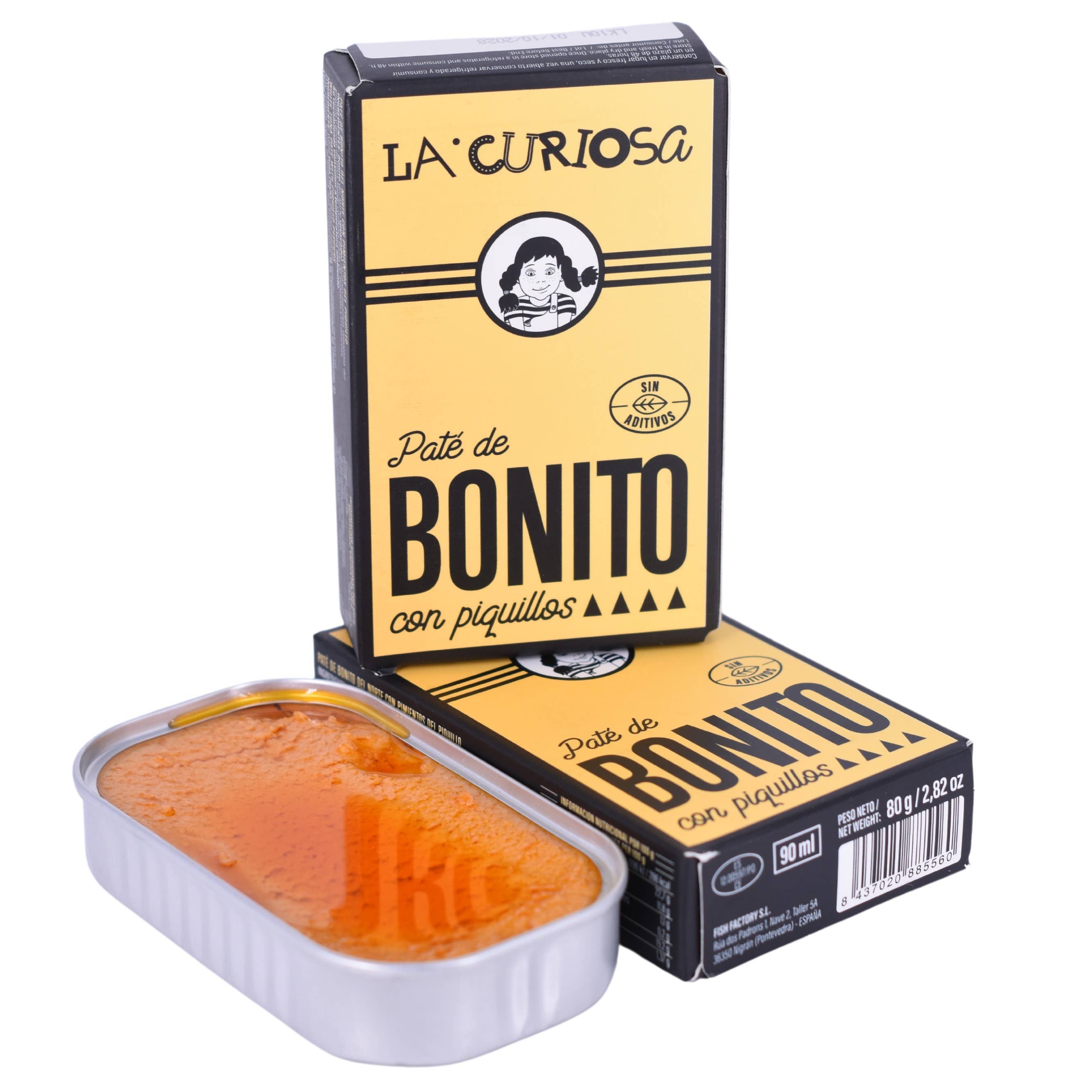 La Curiosa - Wholesale Tinned Fish - WHITE TUNA PÂTÉ WITH PIQUILLO PEPPERS1