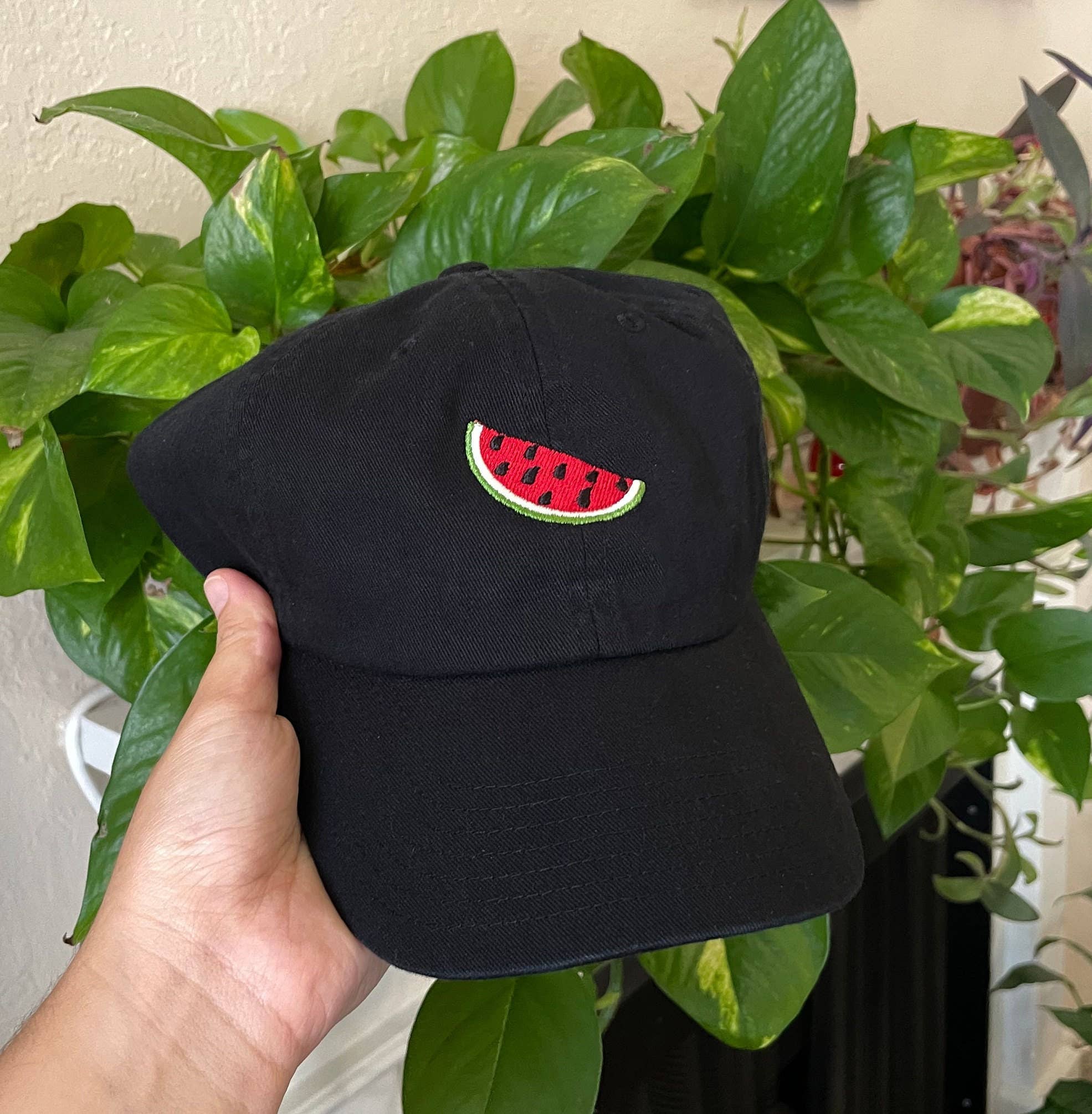 Stitch4pali - Vendita all'ingrosso Cappellino da baseball - Unisex - Cappello in cotone ricamato con anguria palestinese