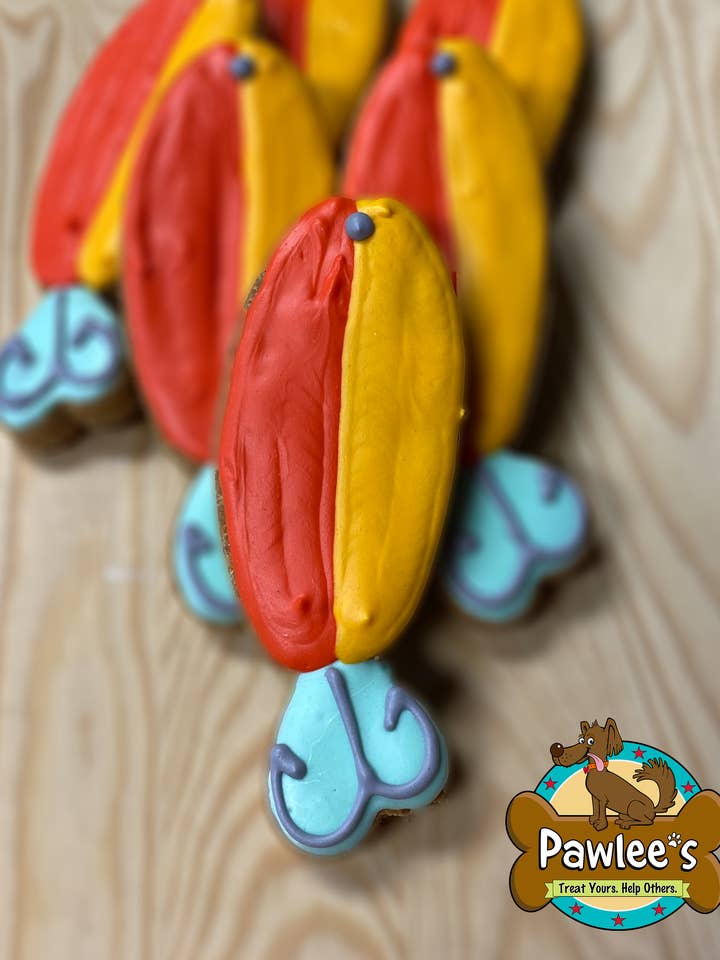 Fishing Lure Cookie 10/Pack for wholesale by Pawlee’s
