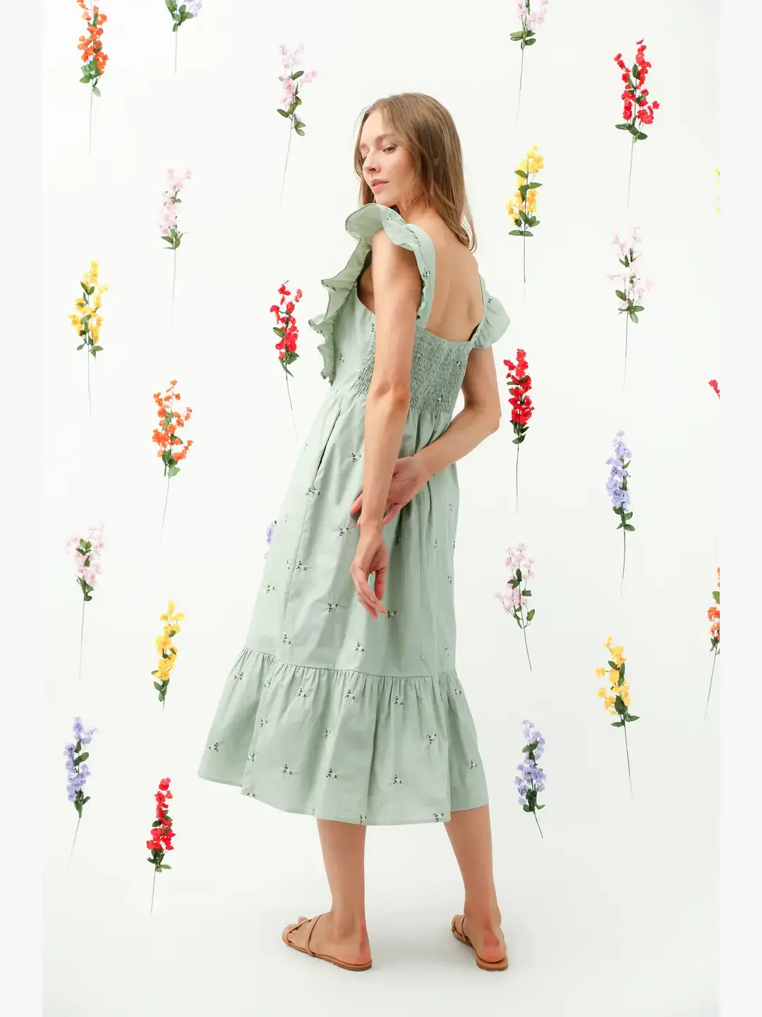 Reminiscence - Wholesale Dress - Women's - REMI014 - Embo Midi Dress7