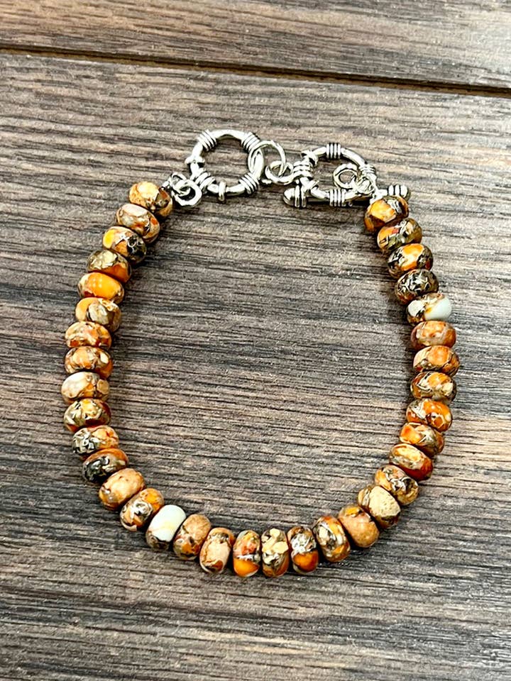 711596, Handmade Gemstone Adjustable Bracelet for wholesale by ISAC Trading Inc