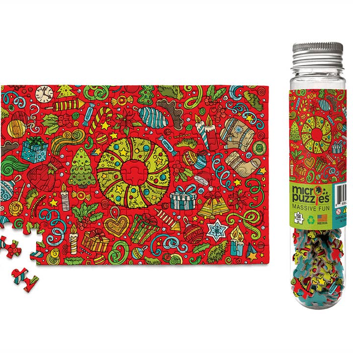 Micro Puzzles - Wholesale Puzzle - Adult - Holidays - Deck The Halls Mini Puzzle stocking Christmas