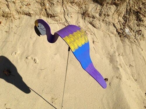 Florida Dancing Birds - Wholesale Garden/Lawn Stake - Purple Parrot2