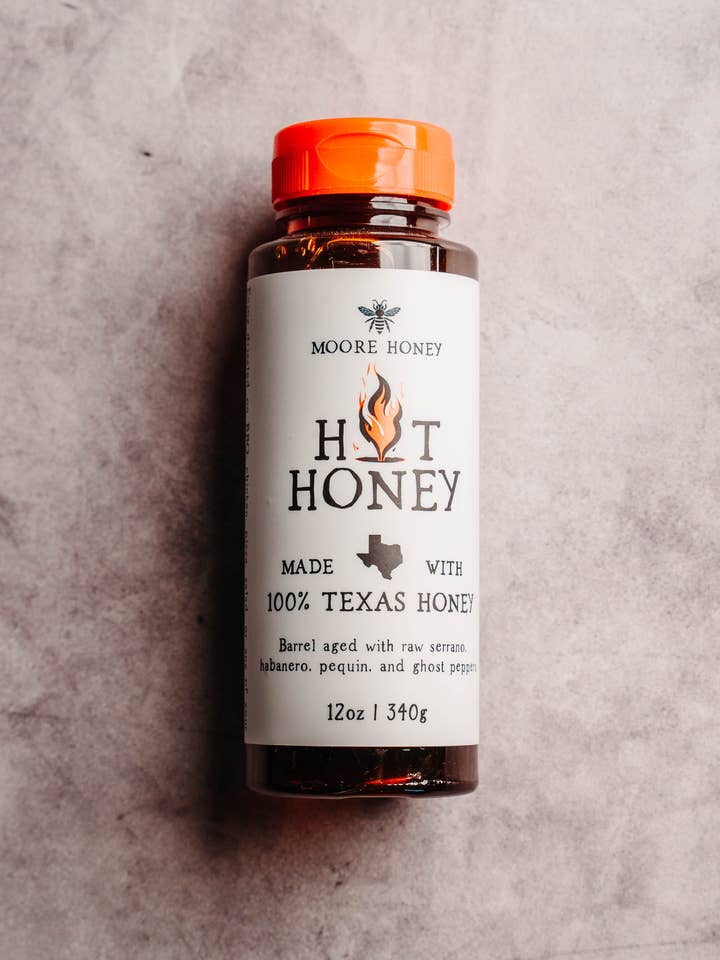 Texas Hot Honey for wholesale by Moore Honey