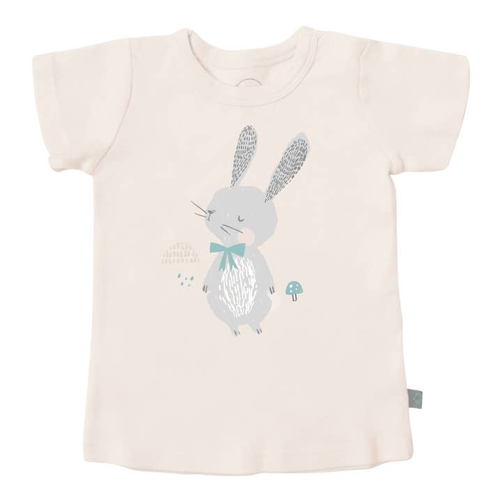 Easter kid toddler graphic organic tee | spring bunny for wholesale by Finn + Emma