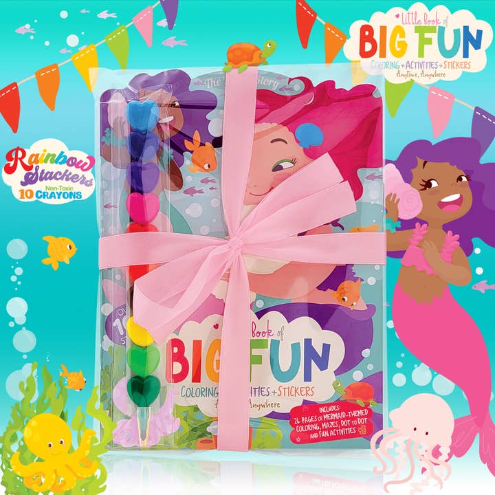 Girl Nation - Wholesale Colouring and activity book – kids and baby - Mermaid Activity & Coloring Gift Pack for Kids