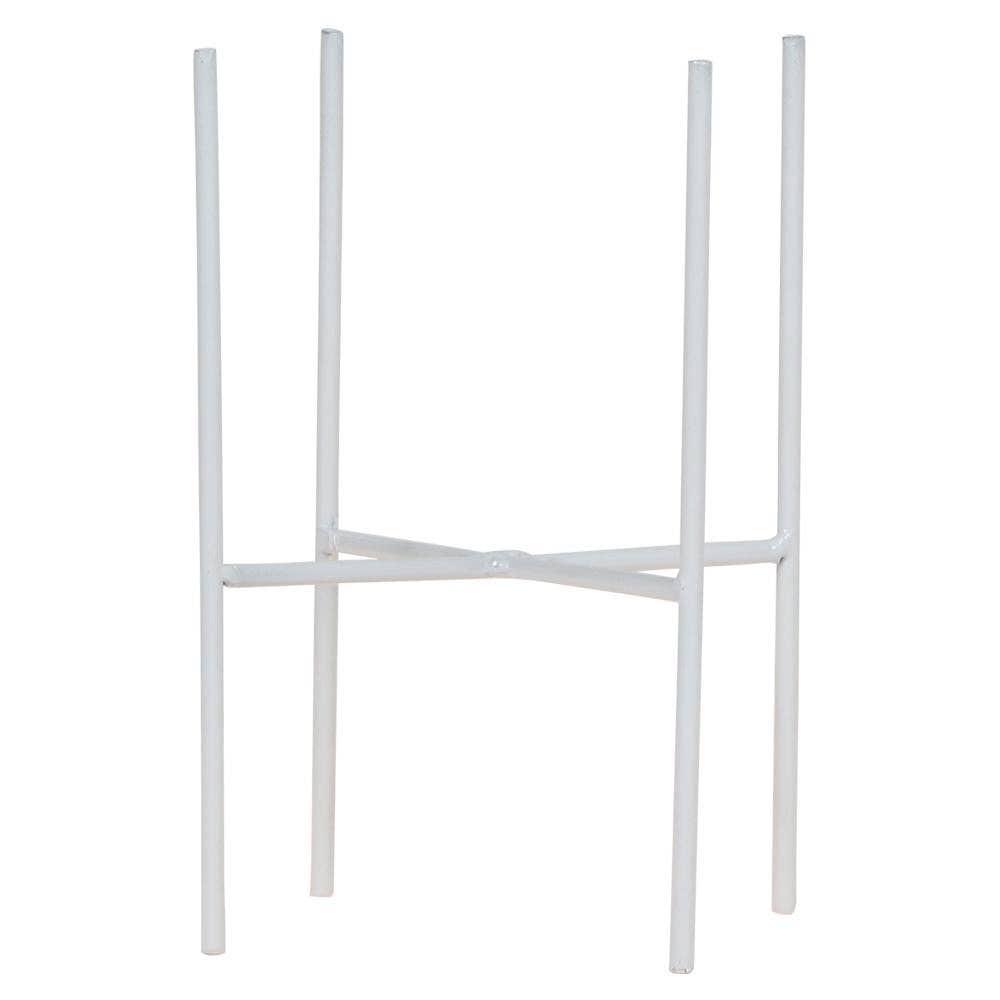 Oasis of Life - Wholesale Plant Pot Stand - White Metal Plant Stand Ø12cm – Modern Metal Flower Pot Stand – Decorative Plant Holder for Indoor Plants – Stable, Stylish & Versatile – Height 18.5cm0
