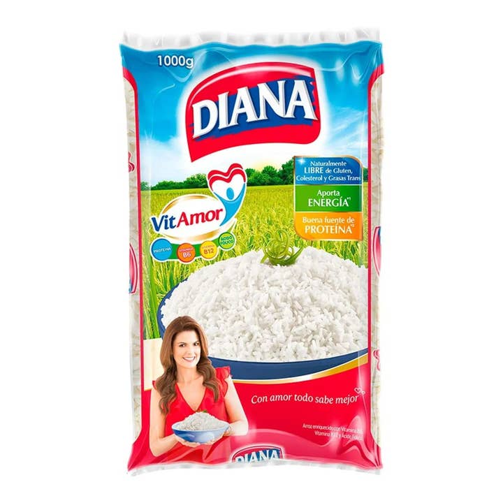 Arroz Diana Blanco – 1000g (35.27 oz) – Premium White Rice from Colombia for wholesale by JETa Imports