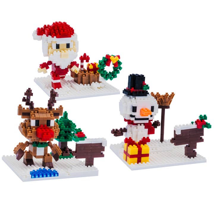 Toysmith - Wholesale Blocks - Kids Baby - Christmas Mini Blocks