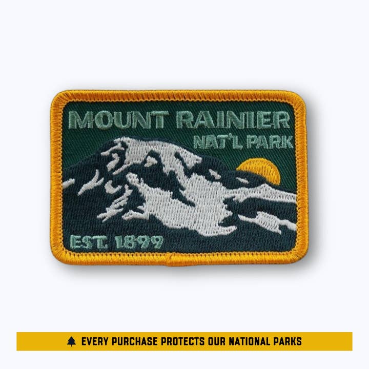 Mount Rainier National Park Est 1899 Patch for wholesale by Rainier Watch Supply Co