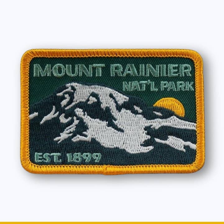 Mount Rainier National Park Est 1899 Patch for wholesale by Rainier Watch Supply Co