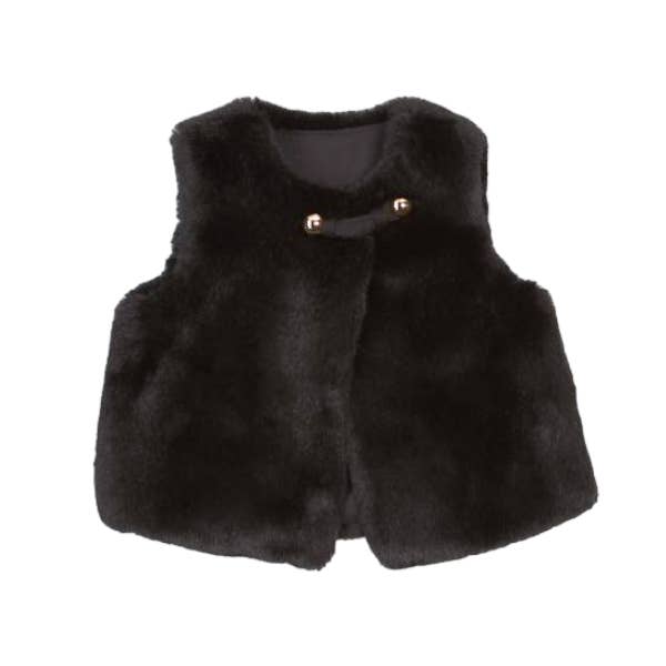 Doe a Dear - Wholesale Outerwear Vest - Kids - A70 72166 Furry Vest (2 Colors)