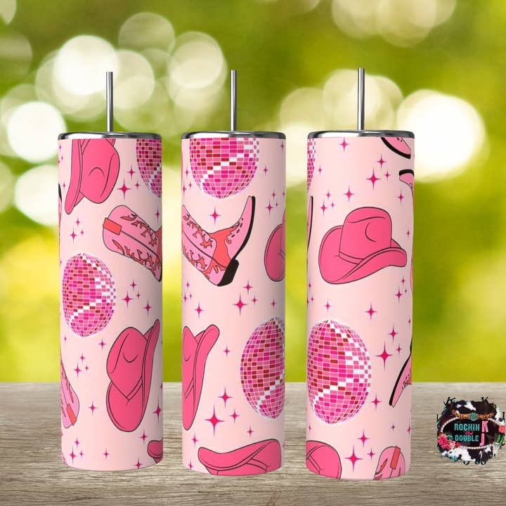 Cappello da cowboy rosa Tumbler per la vendita all'ingrosso da parte di Rockin K and Double J