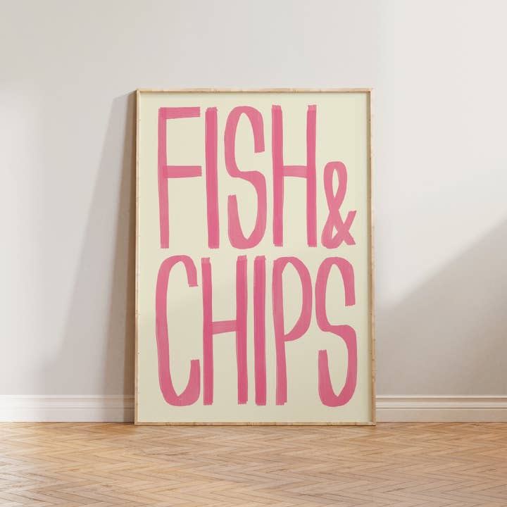 Lune Club – wholesale Art print – Fish & Chips Print3