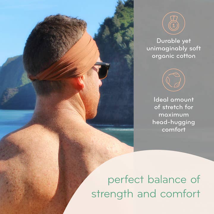 KOOSHOO - Wholesale Sports headband – Unisex - Multi-Use, Organic Cotton Twist Headband - Jet Black6