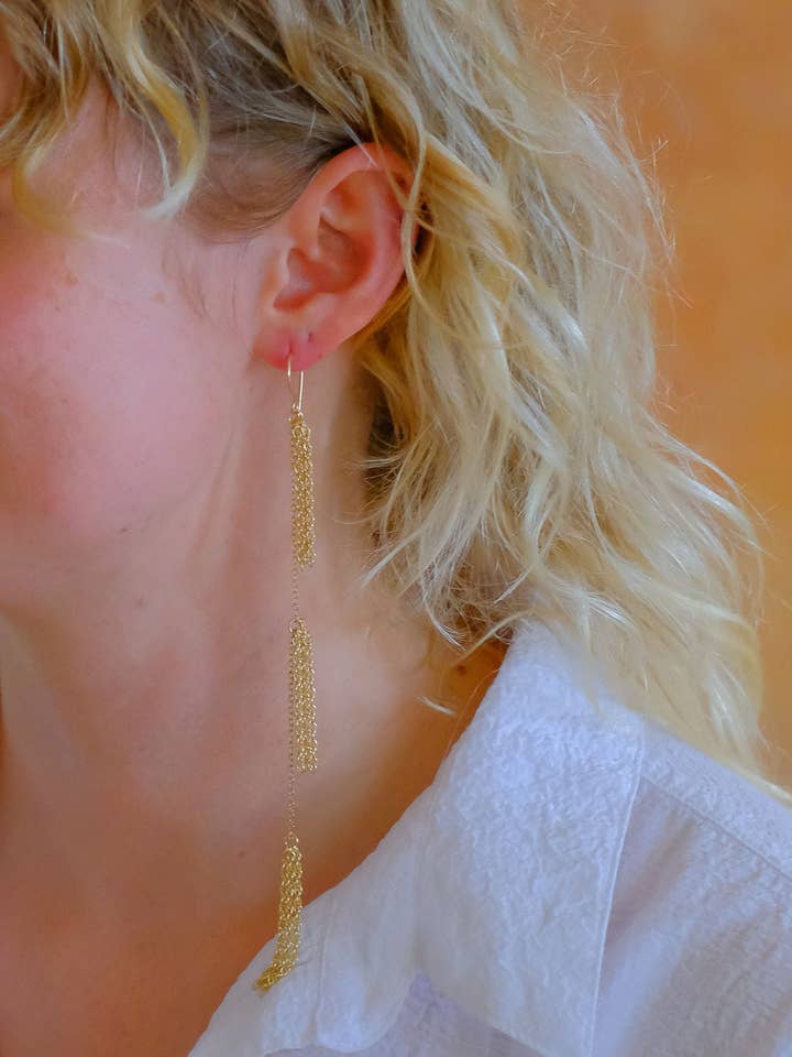 colgantes asimétricos con borlas para venta al por mayor de Jovial Art