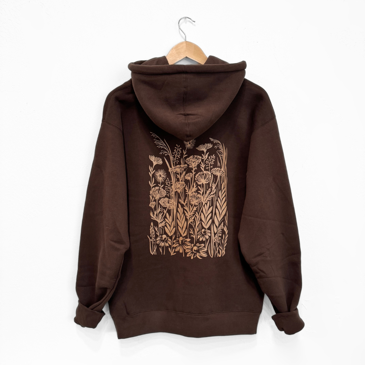 The Montana Scene - Wholesale Hoodie - Unisex - Wild Field Unisex Hoodie - Brown3
