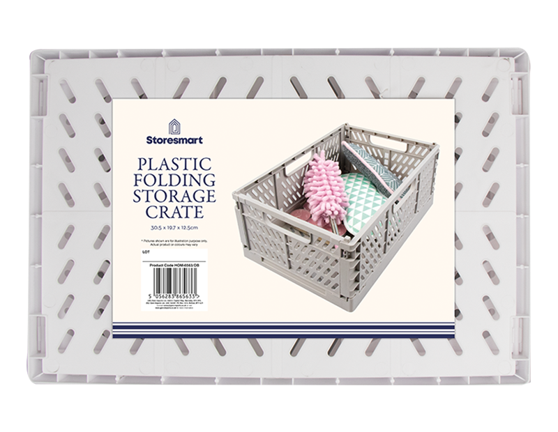 LMT-UK – wholesale Storage Bin – Plastic Folding Storage Crate Large - 3L0