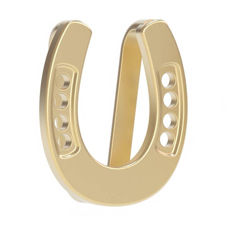 Saturday Silks - Wholesale Scarf Clip - Women's - Lucky Horseshoe Skinny Scarf Slider0