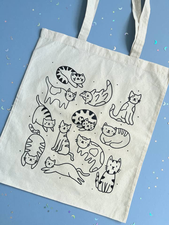 Cat Lovers Tote Bag for wholesale by Poppodopolis
