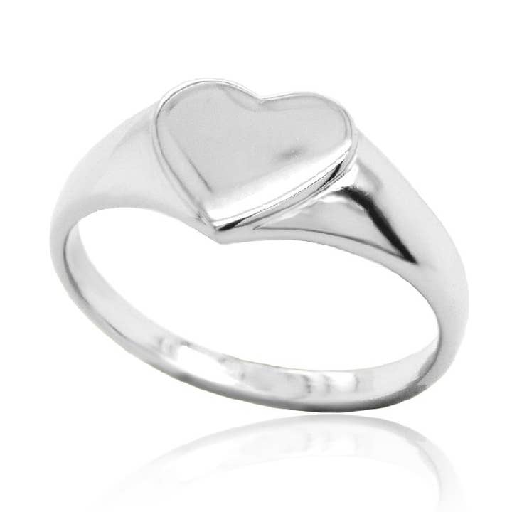 Anel de Sinal Coração por atacado de Aurora Jewels