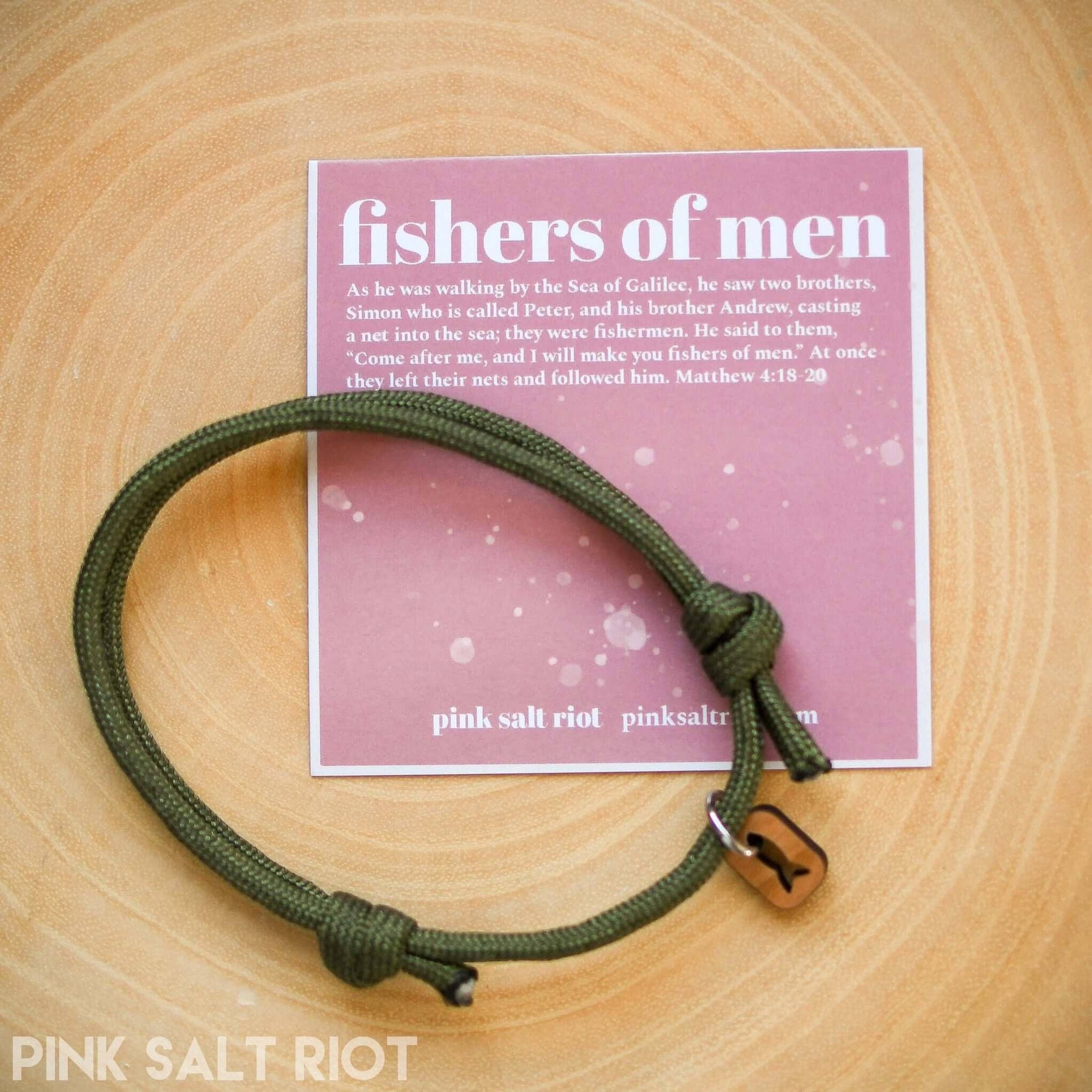 Pink Salt Riot - Wholesale Woven/Braided Bracelet - Olive Paracord Symbols Bracelet7