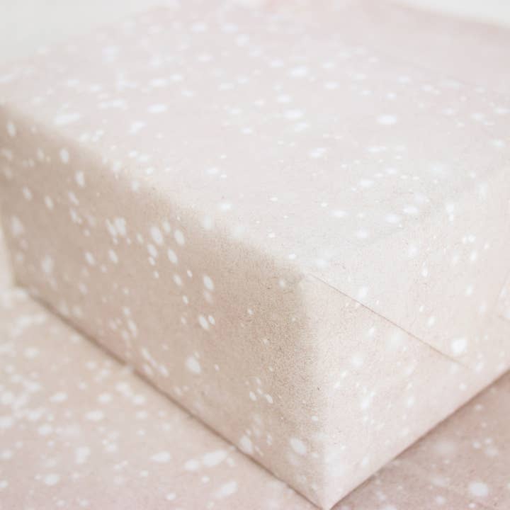 Wrapping paper snow for wholesale by Bow & Hummingbird