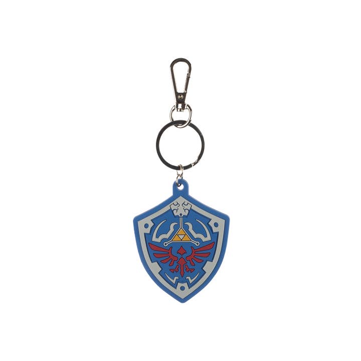 Legend of Zelda Shield Crest PVC Rubber Keychain for wholesale by Bioworld Merchandising