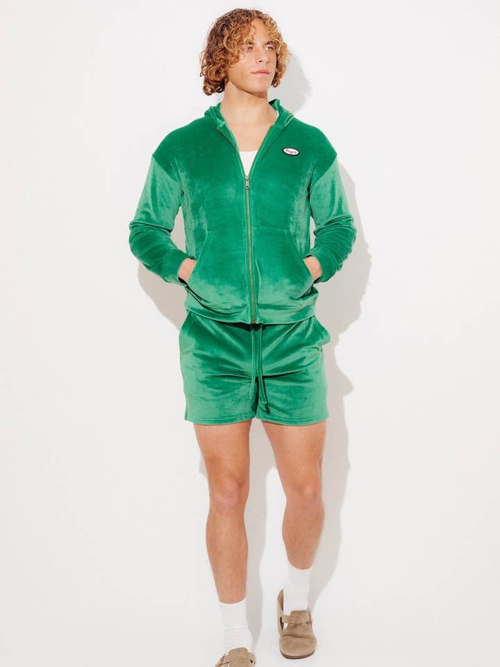 Herren - Velours Hoodie & Shorts Set für den Großhandel von ENZOS Inactive Wear
