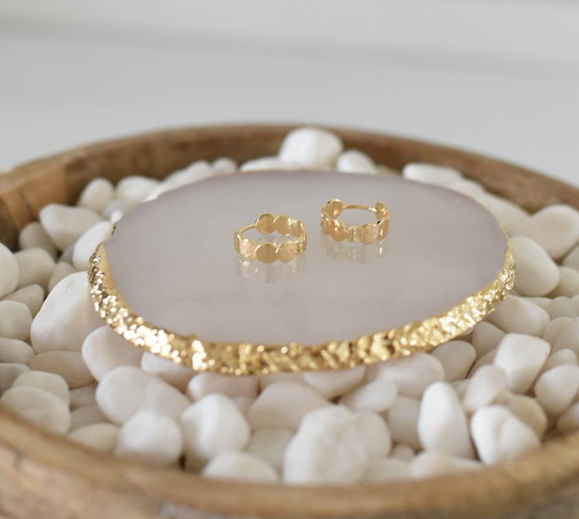 Bella Rey jewelry - Wholesale Oorringen - Grace hoops-18k vergulde oorbellen-Huggies3