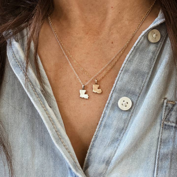 Mimosa Handcrafted - Wholesale Individual Charm/Pendant - LOUISIANA STATE PENDANT15