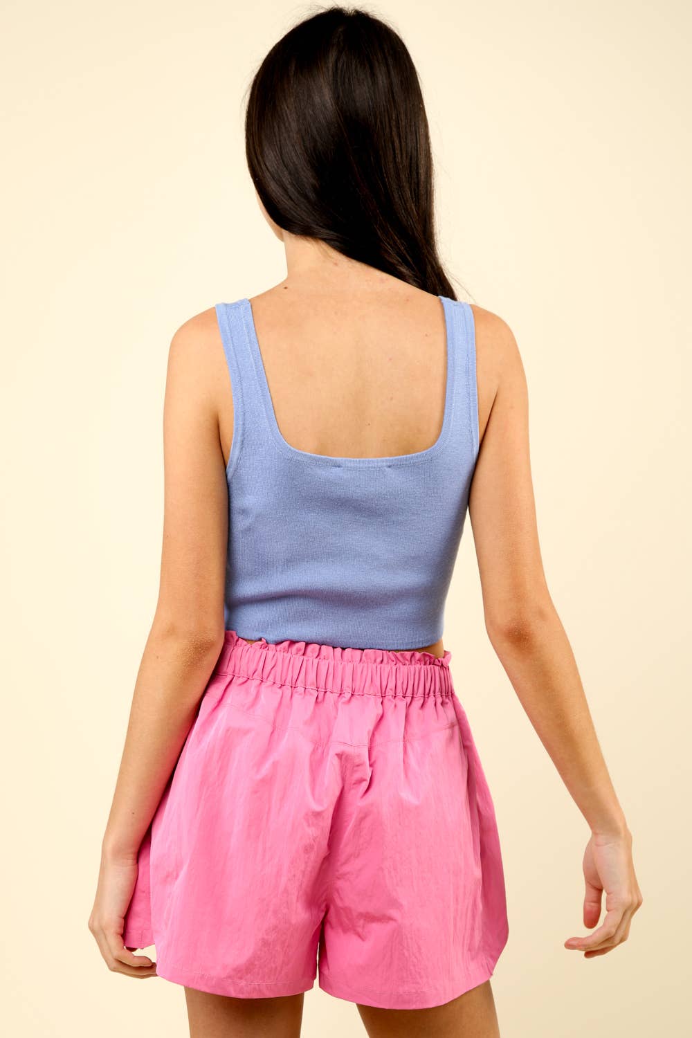 VERY J - Wholesale Tank Top - Women's - 12W2999N-Square Neck Crop Fitted Sweater Knit Tank Top16